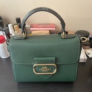 Coach python top handle bag